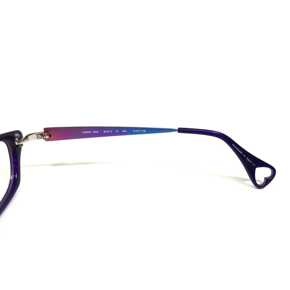 Betsey Johnson Eyeglasses Frames OMBRE WEB BJ0114 07 Purple Cat Eye 51-17-135